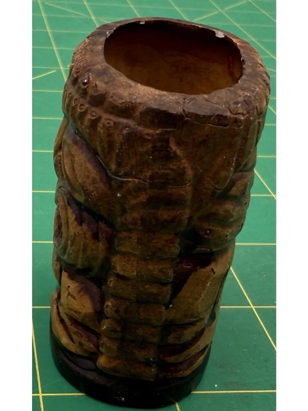 Vintage Hawaiian Tiki Tooth Pick Holder Ceramic Florida Souvenir READ